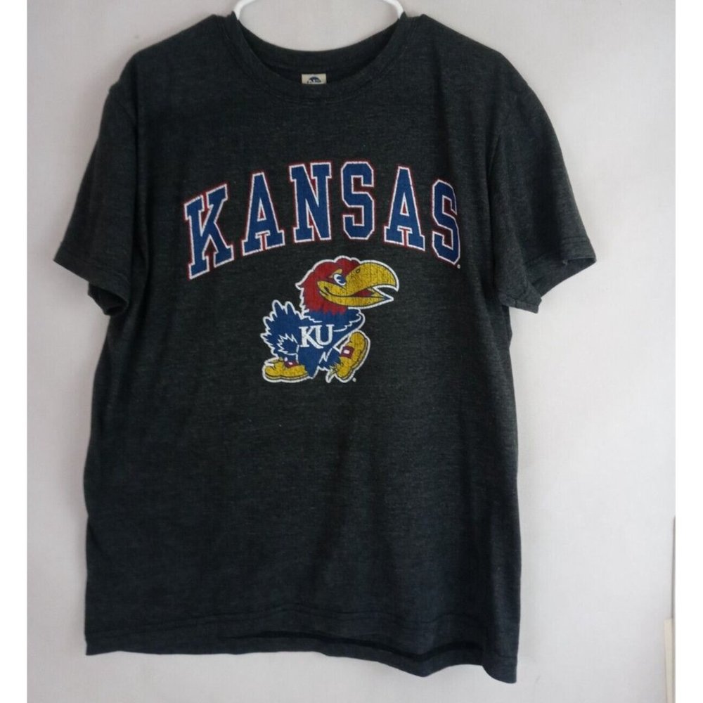 New Agenda Kansas Jayhawks Men's Graphic T-Shirt Size Large